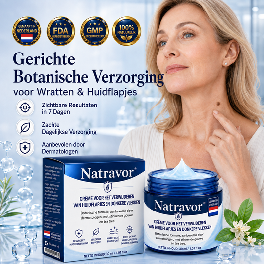 Natravor® Geavanceerde Corrigerende Crème voor Huidflapjes, Moedervlekken & Vlekken – 7 Dagen Zonder Pijn & Zonder Littekens – Geavanceerde Verzorging voor Huidoneffenheden